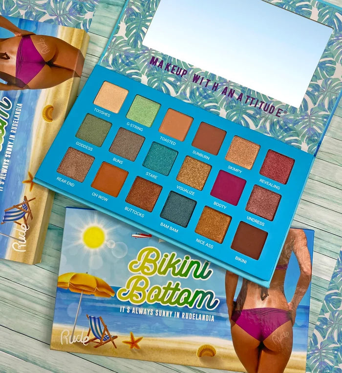 Paleta De Sombras Bikini Bottom Rude Cosmetics
