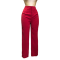 Pantalón Alto de Pinzas Rojo LC