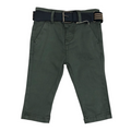 Pantalón Con Cinturón Verde Oscuro Para Bebé Niño Losan