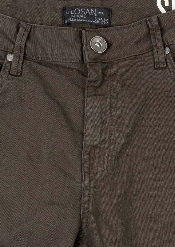Pantalón De Corte Pitillo En Tejido De Sarga Para Caballero LSN