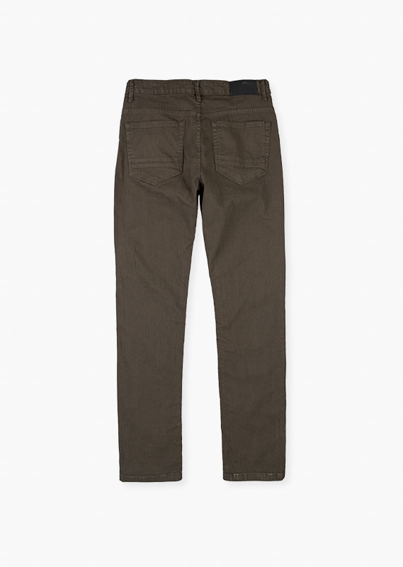 Pantalón De Corte Pitillo En Tejido De Sarga Para Caballero LSN