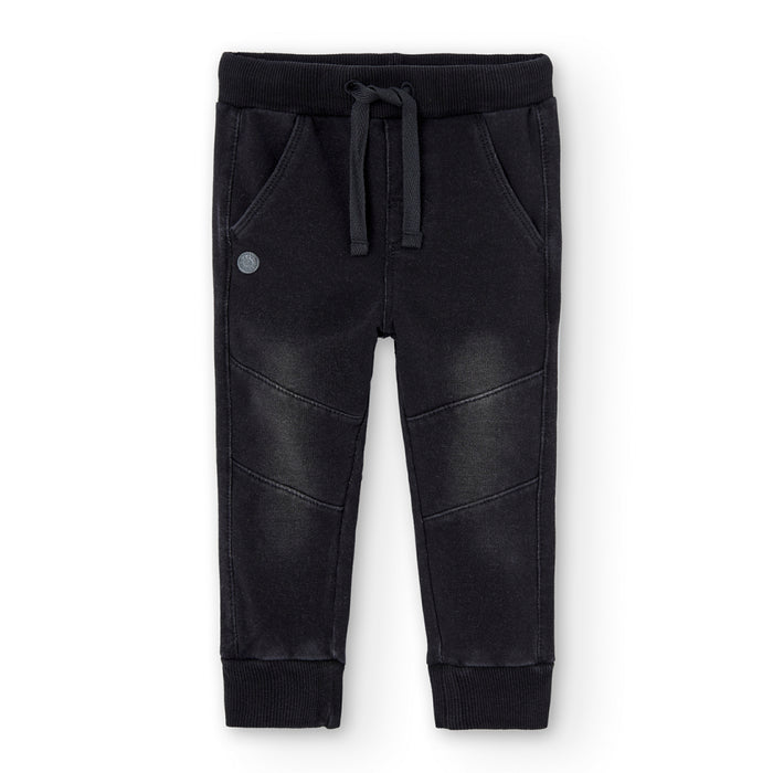Pantalón De Felpa Denin Negro Para Niño BOBOLI
