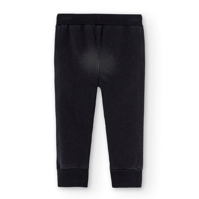 Pantalón De Felpa Denin Negro Para Niño BOBOLI