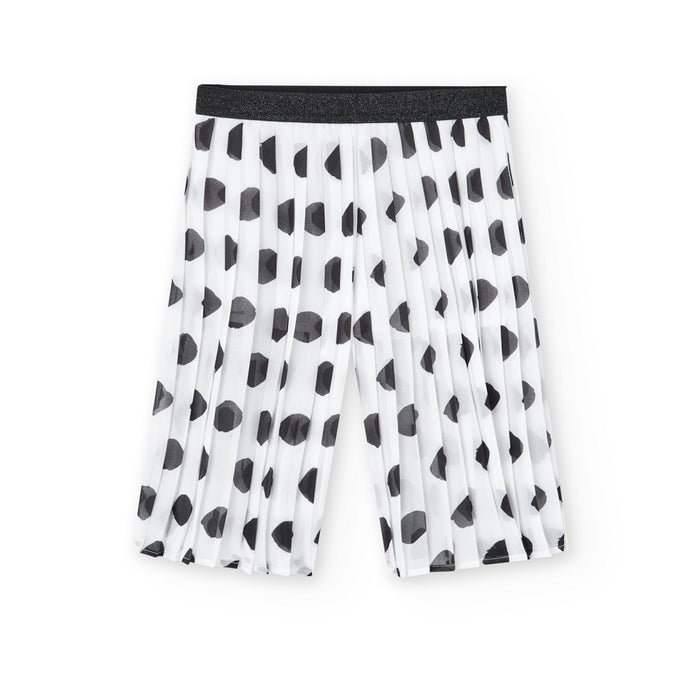 Pantalón De Gasa Plisada Estampado Puntos Para Niña BOBOLI