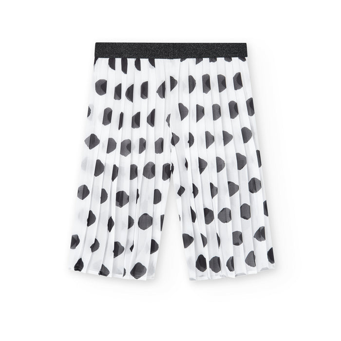 Pantalón De Gasa Plisada Estampado Puntos Para Niña BOBOLI