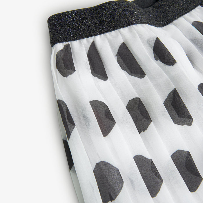 Pantalón De Gasa Plisada Estampado Puntos Para Niña BOBOLI