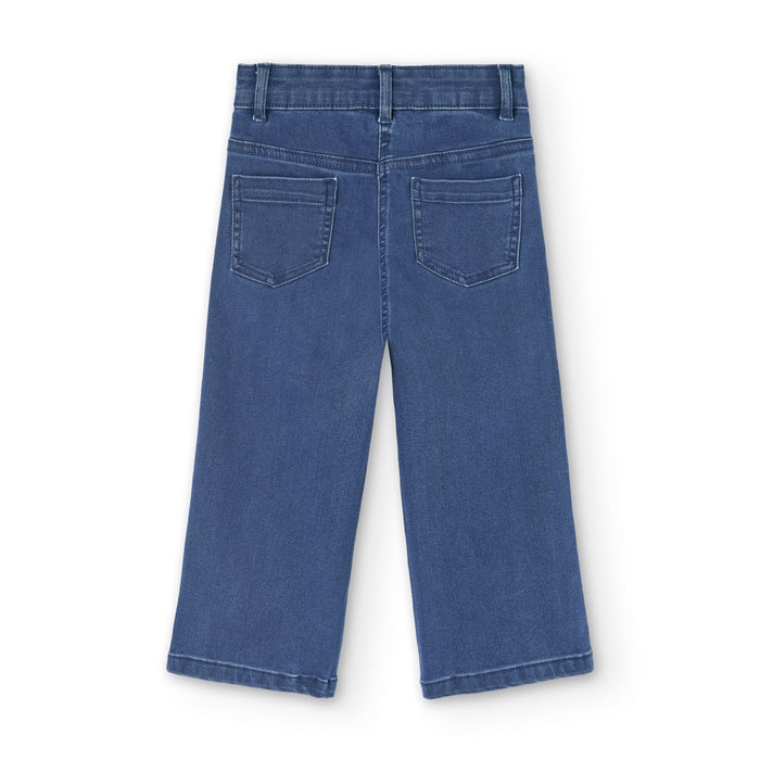 Pantalón Denim Elástico Para Niña BOBOLI