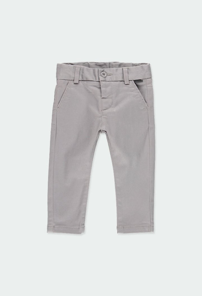 Pantalón elástico Gabardina Gris BOBOLI