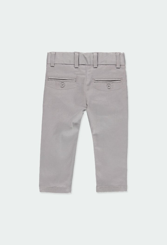 Pantalón elástico Gabardina Gris BOBOLI