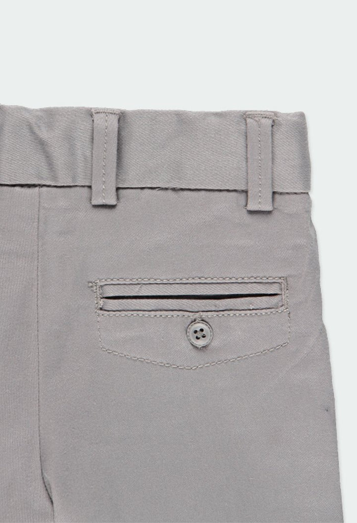 Pantalón elástico Gabardina Gris BOBOLI
