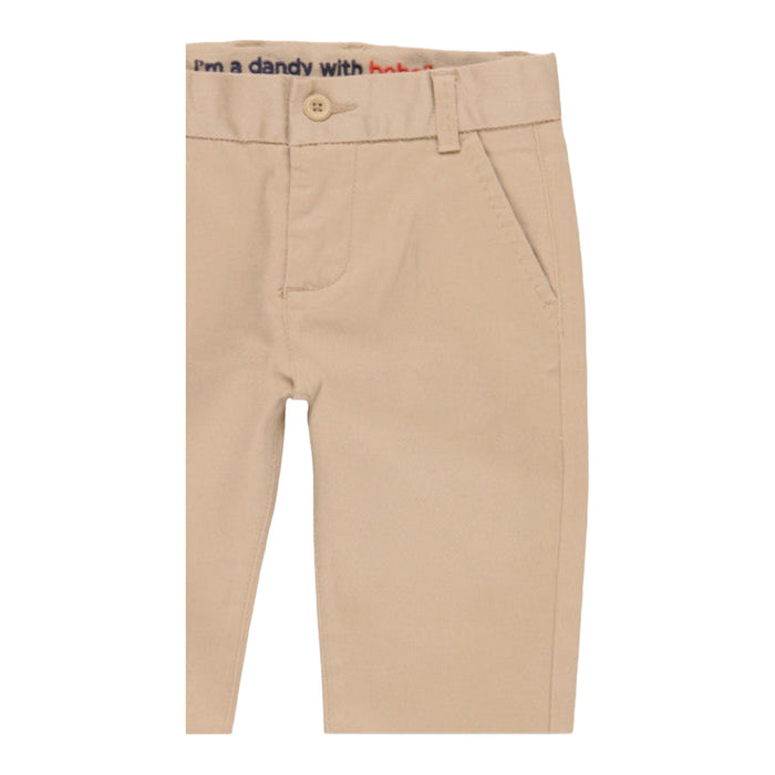 Pantalón Gabardina Elástico Caqui BOBOLI