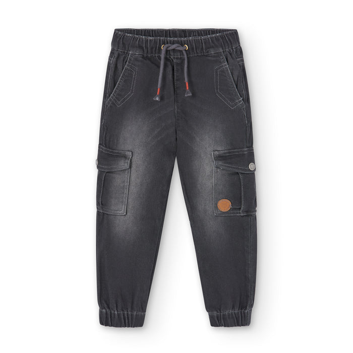 Pantalón Jogger  Denim De Punto Para Niño BOBOLI