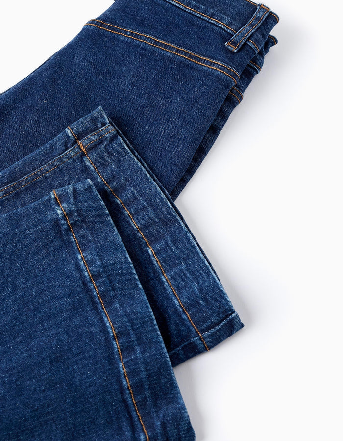Pantalón Vaquero Para Niña Wide Leg Azul Oscuro ZIPPY