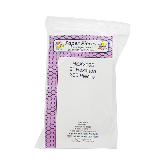Paper Pieces - 2" Hexagon Pack 300pc