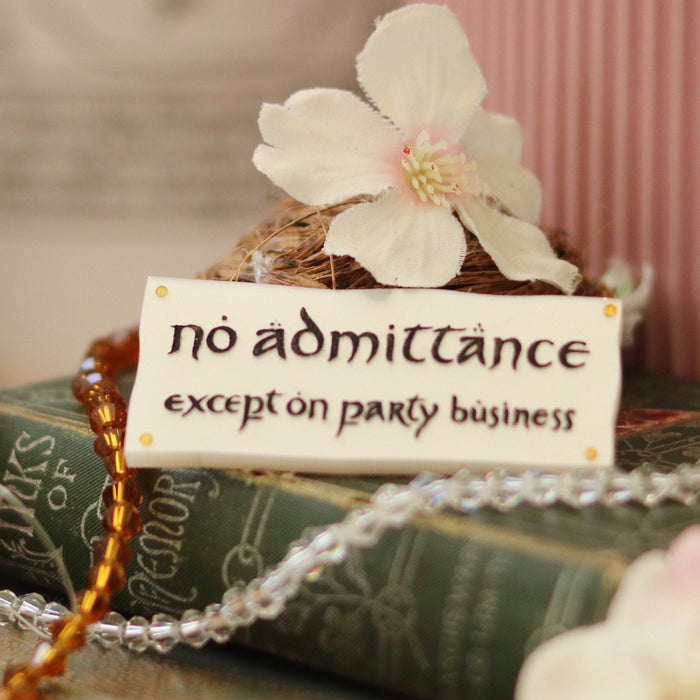 Party Business Sign Brooch