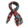 Pashmina "Caribou" Negro Flores Dama DESIGUAL