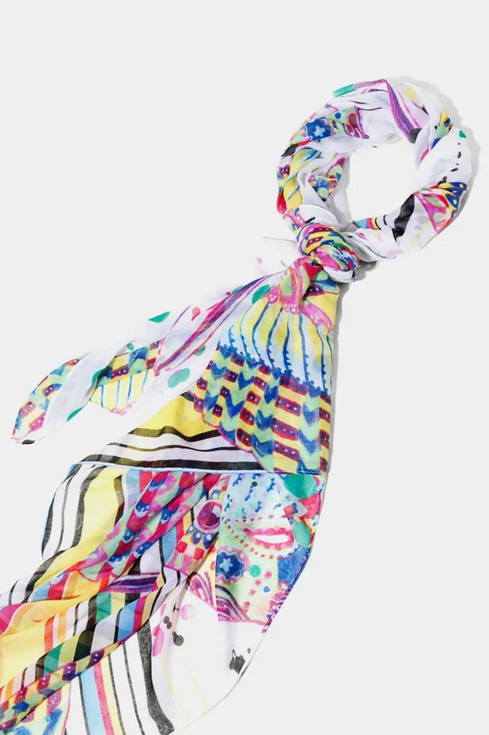 Pashmina "Splatter" Multicolor Dama DESIGUAL