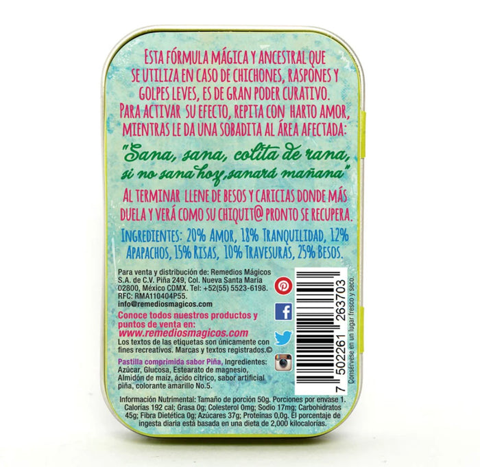 Pastillero “Sana Sana Colita de Rana” Remedios Mágicos
