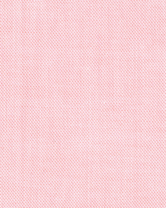 Close up of the custom oxford shirt for men by Luxire in peach pinpoint