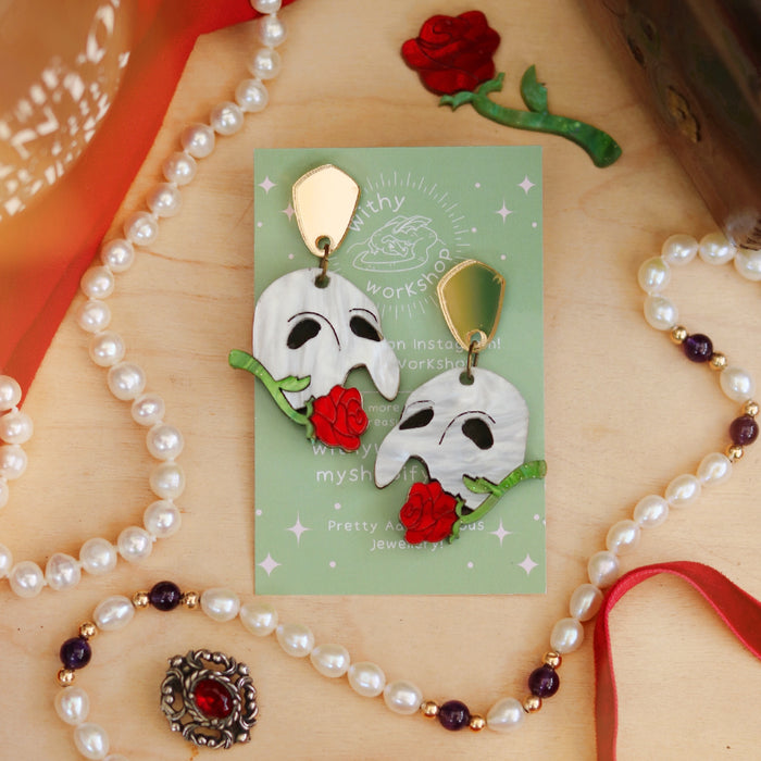 Phantom Mask Earrings
