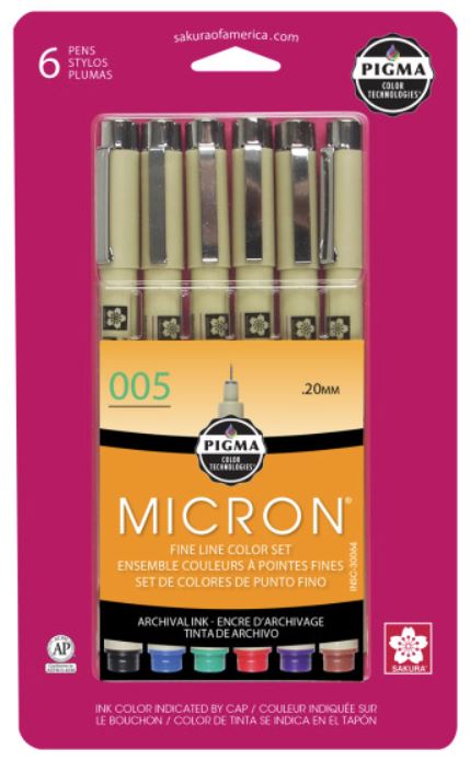 Pigma Micron Pen Sets - Colors