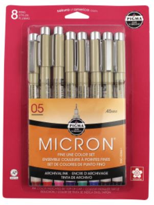 Pigma Micron Pen Sets - Colors
