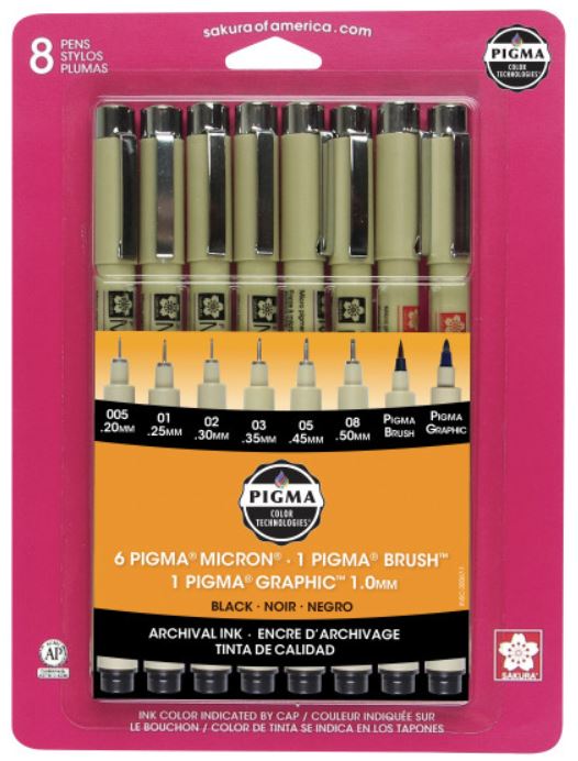 Pigma Micron Pen Sets - Colors