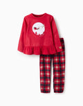 Pijama Polar Para Niña Trineo Rojo ZIPPY