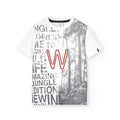 Playera Blanca Estampado “W” Para Niño BOBOLI