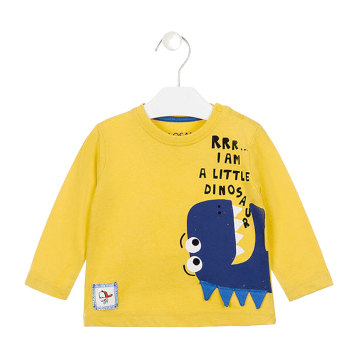 Playera Con Dinosaurio “Rrr I Am A Little Dinosaur” Bebé Niño Losan