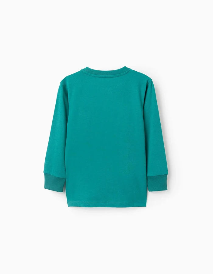 Playera De Manga Larga Para Niño Taking Over Verde ZIPPY
