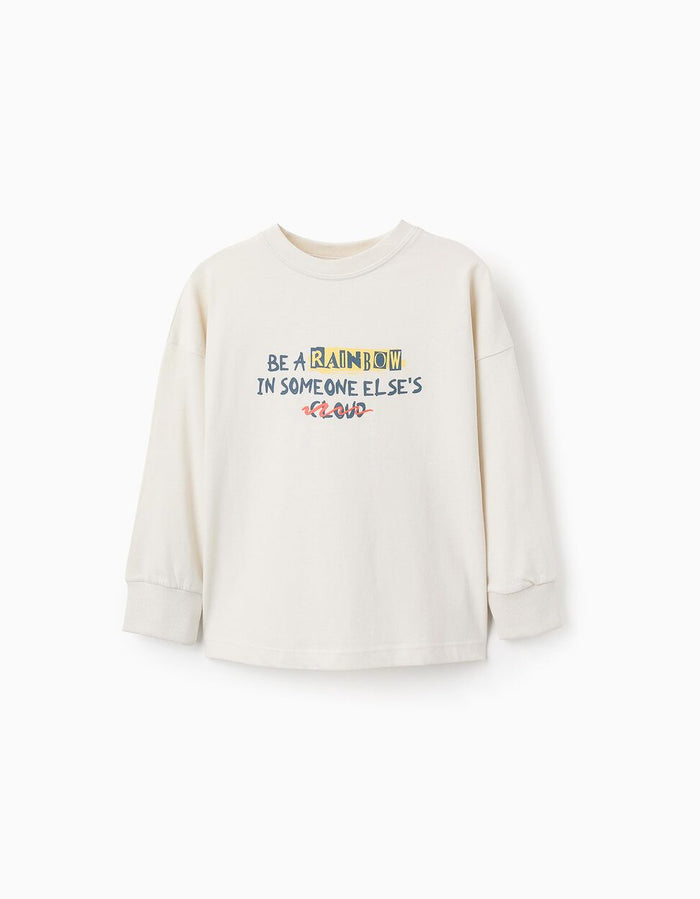 Playera De Manga Larga "Rainbow" Para Niño ZIPPY
