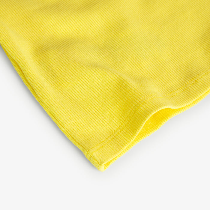 Playera De Punto Canalé Amarilla Para Niña BOBOLI