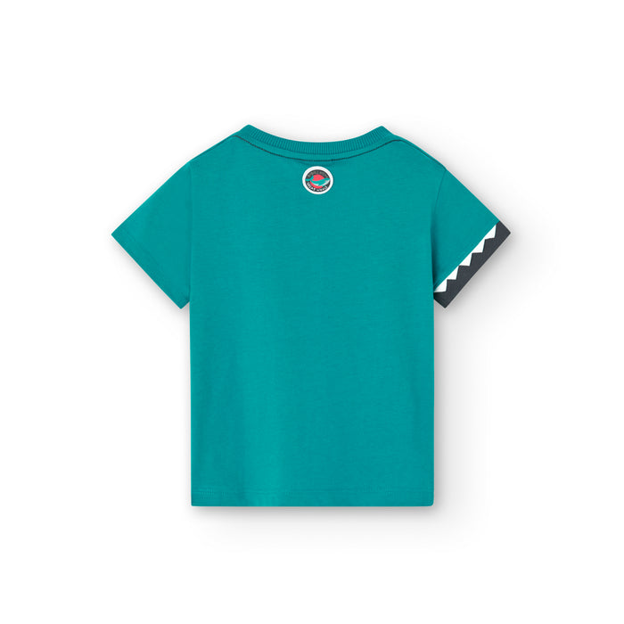 Playera De Punto Estampado Tiburón Para Niño BOBOLI