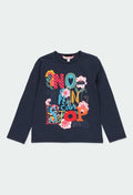 Playera de punto floral para niña BOBOLI