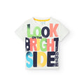Playera De Punto “Look On The Bright Side” Para Niño BOBOLI