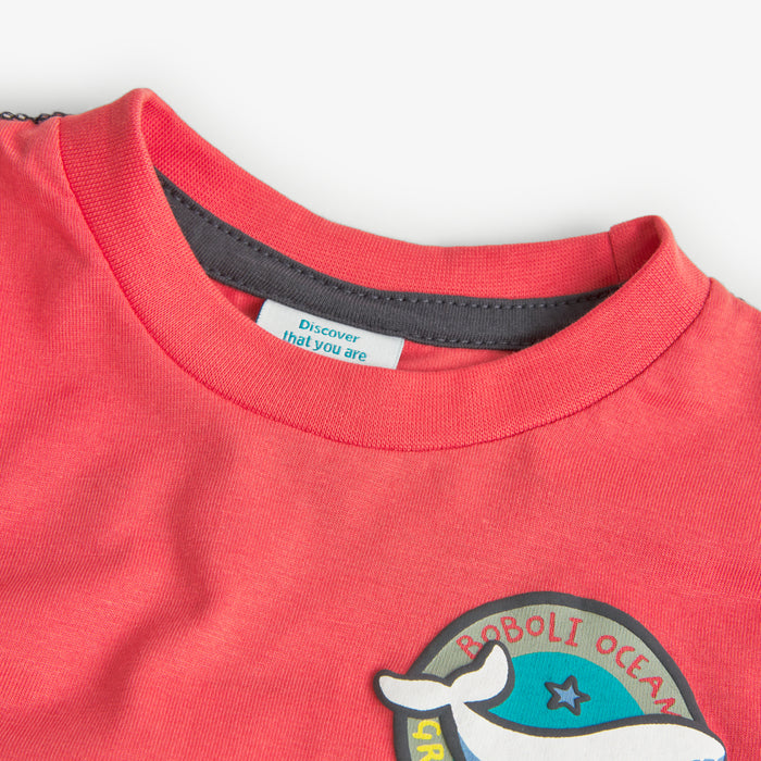Playera De Punto “Whale” Para Niño BOBOLI