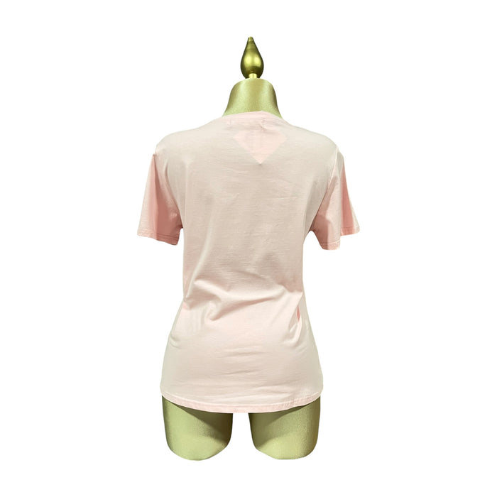 Playera Detalle Encaje Rosa LC