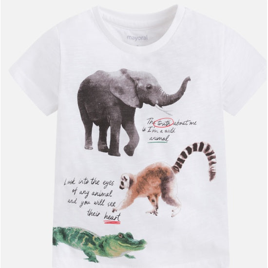 Playera Estampado Animales Para Niño Mayoral