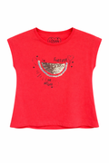 Playera Estampado Color Fresa Losan