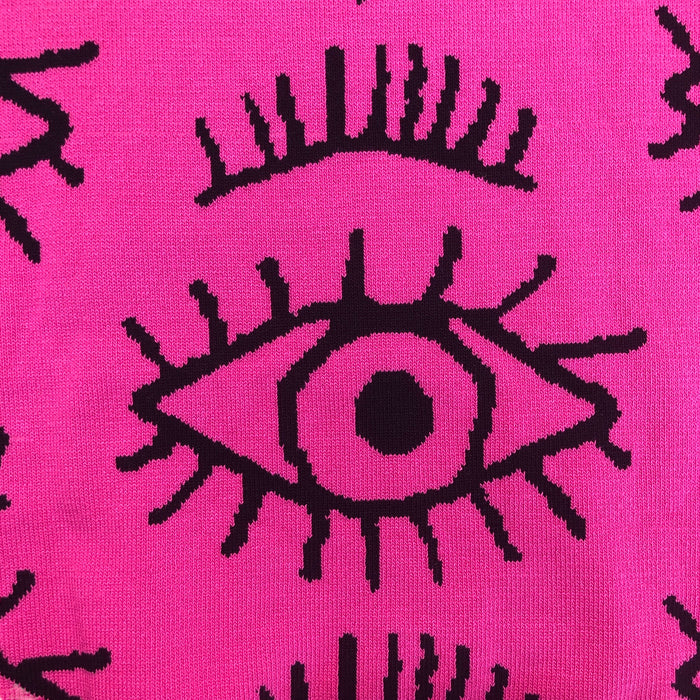 Playera Estampado Ojitos Fucsia LC