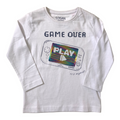 Playera “Game Over” Blanca Para Niño Losan