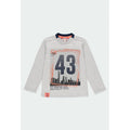 Playera gris manga larga “GO 43” niño BOBOLI