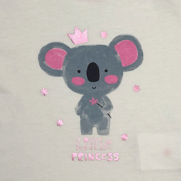 Playera Koala Manga Corta "Little Princess" Para Bebé Niña Losan