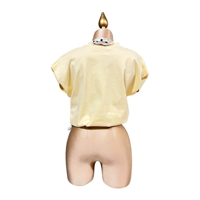 Playera Manga Corta Pañuelo Perla Amarillo LC