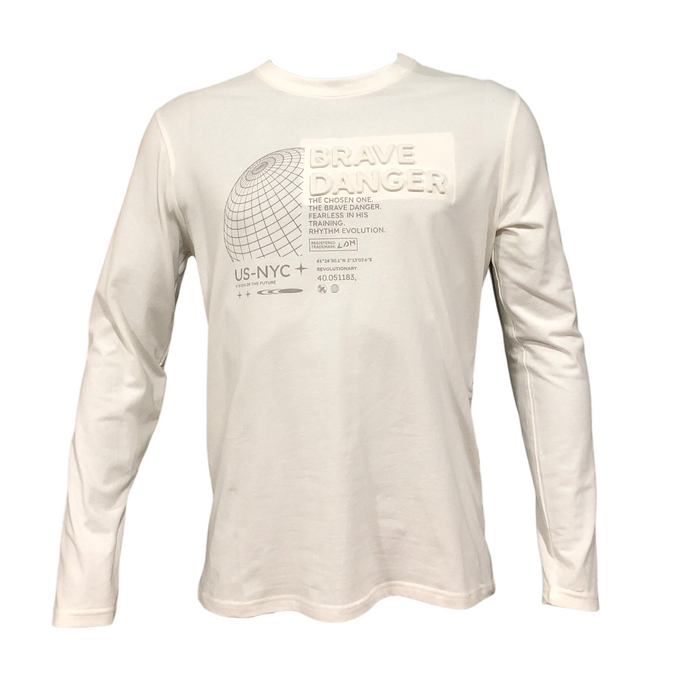 Playera Manga Larga "Brave Danger" Para Caballero LSN