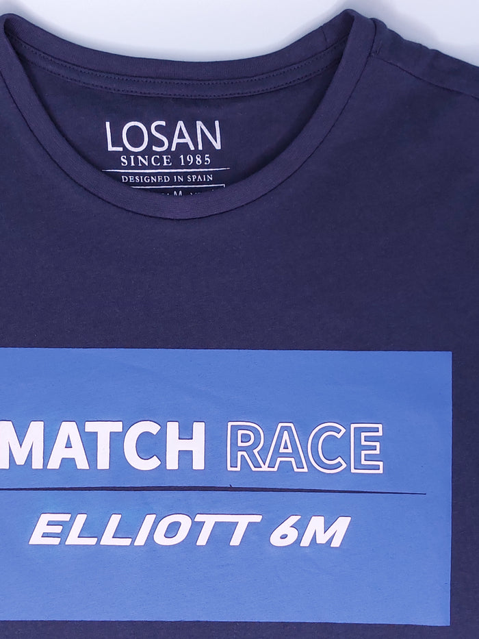 Playera Para Caballero Azul "Match Rsce Elliott 6M" LSN