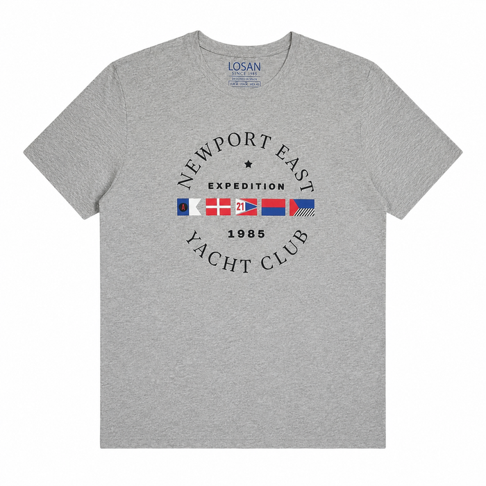 Playera Para Caballero Gris LSN