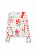 Playera patch flores DESIGUAL