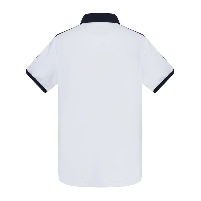 Playera Polo Atemporal Blanca Rock Hampton Polo Team